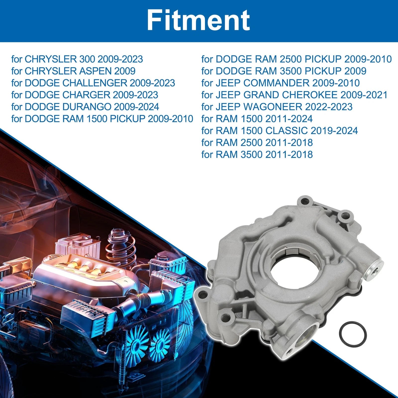 Engine Oil Pump No. 53021622/OP1163/M452 for Chrysler 300 (2009–2023)