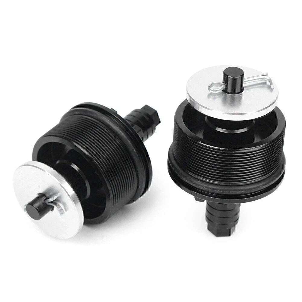 CNC Aluminum Motorcycle Preload Adjusters Fork Bolts  Black for Honda CB400