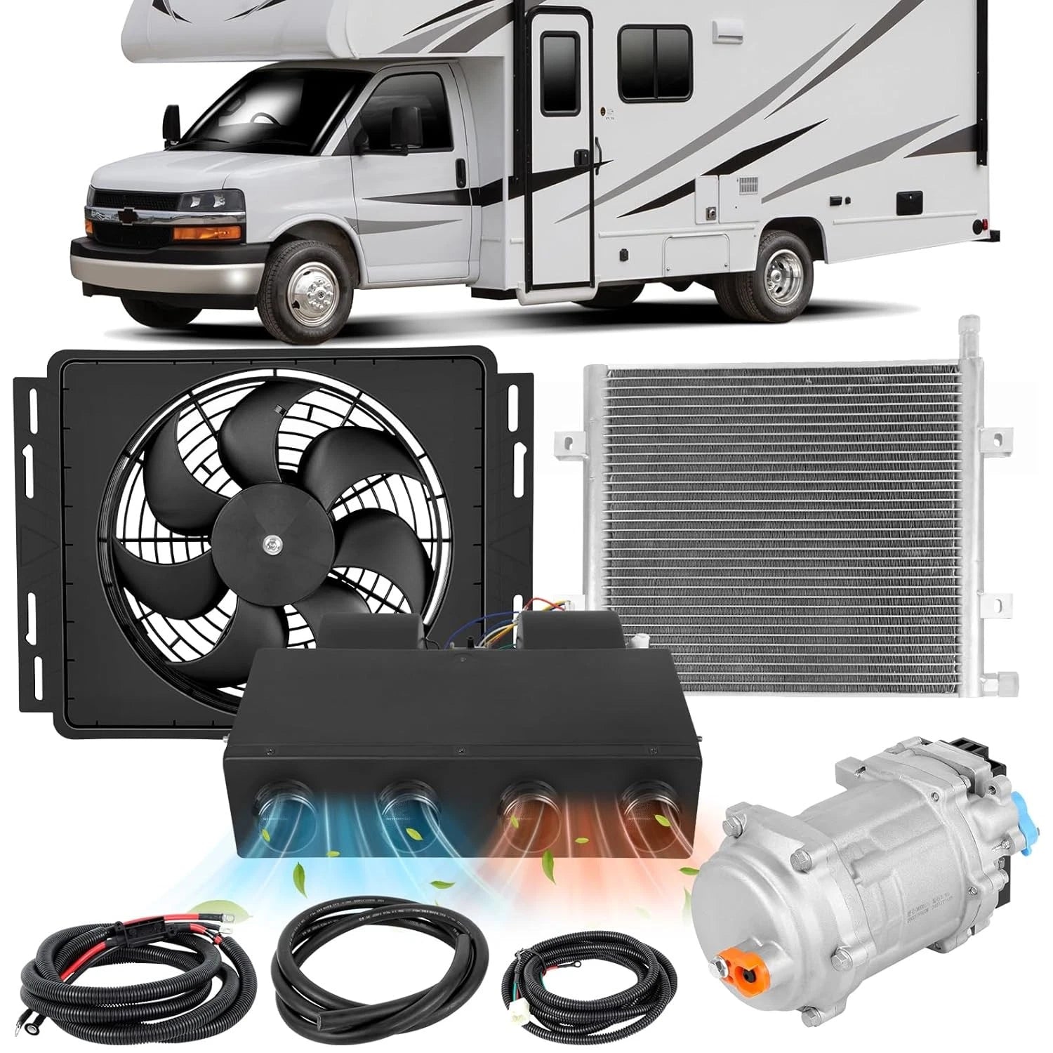 12V Electric Air Conditioner Kit for Universal Cars (Underdash)