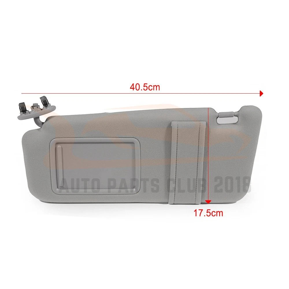 Left Driver Side Sun Visor for Toyota Camry (2007-2011) Gray