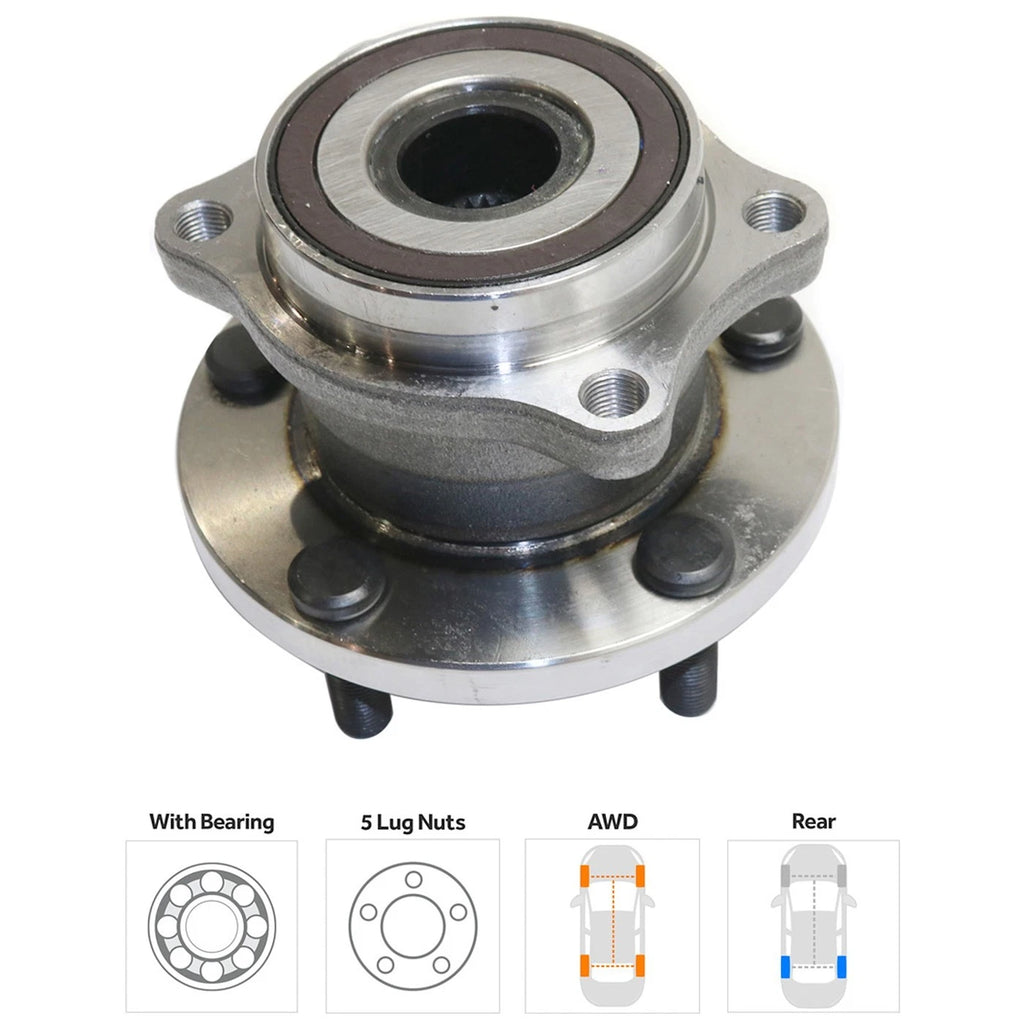 Wheel Hub for Subaru Tribeca (2008–2014) Rear Left or Right with Bearing
