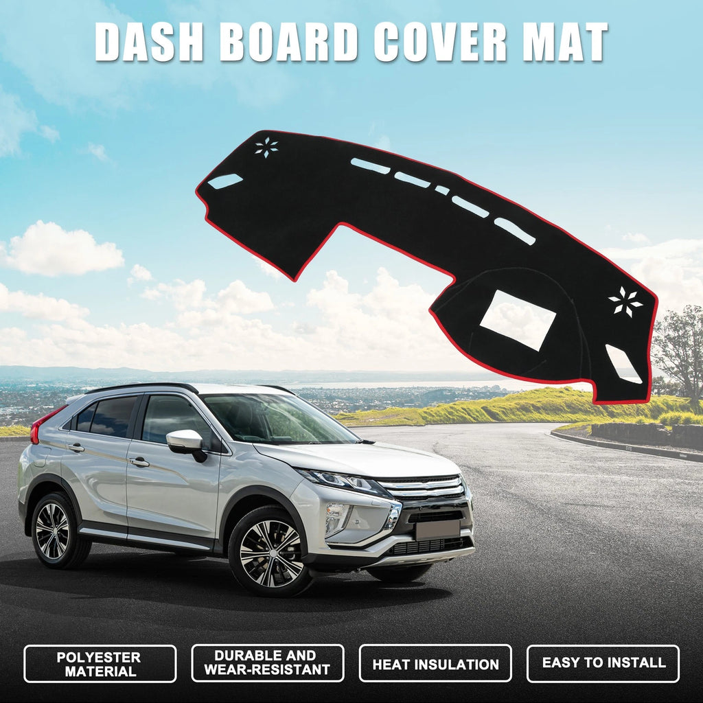 Dashboard Cover Mat for Mitsubishi Eclipse Cross (2017–2022) Red