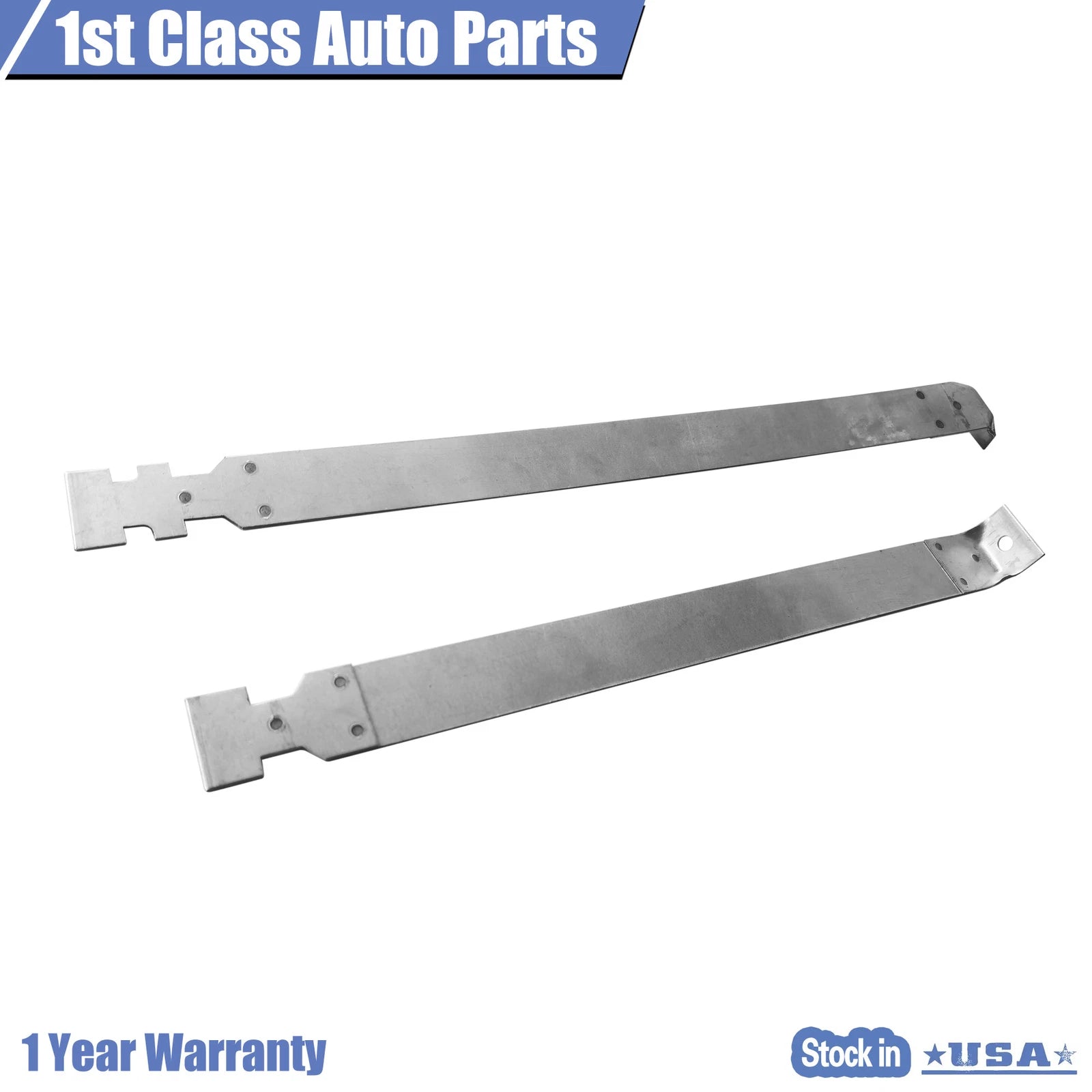 Set of 2 Fuel Gas Tank Straps for Ford F-Series Pickup (19 Gallon)