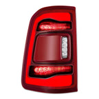Left Tail Light Assembly for Ram 1500 (2019–2024) Chrome Red LED w/Blind Spot