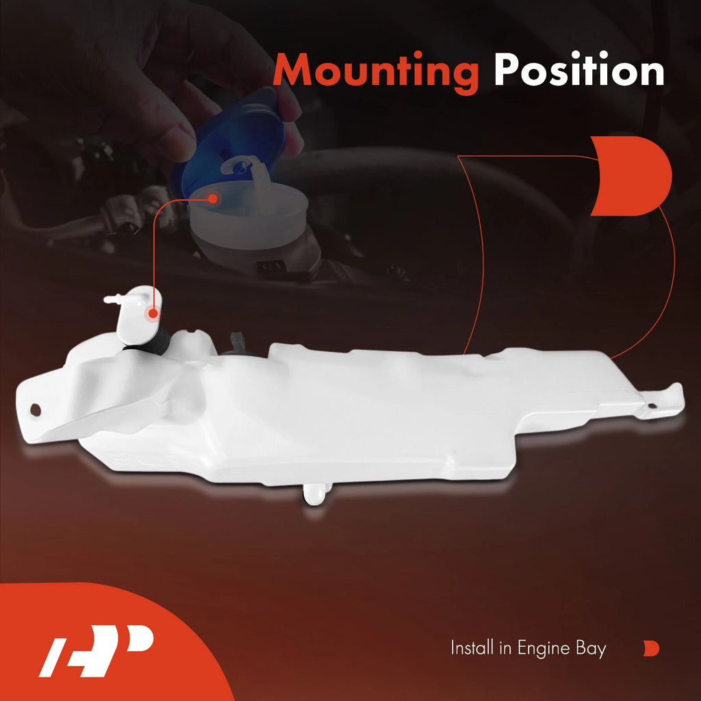 Windshield Washer Reservoir with Cap & Pump for Ford Escape (2020-2024)