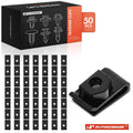 50Pcs Nylon License Plate Bracket U-Nut Retainers for Nissan