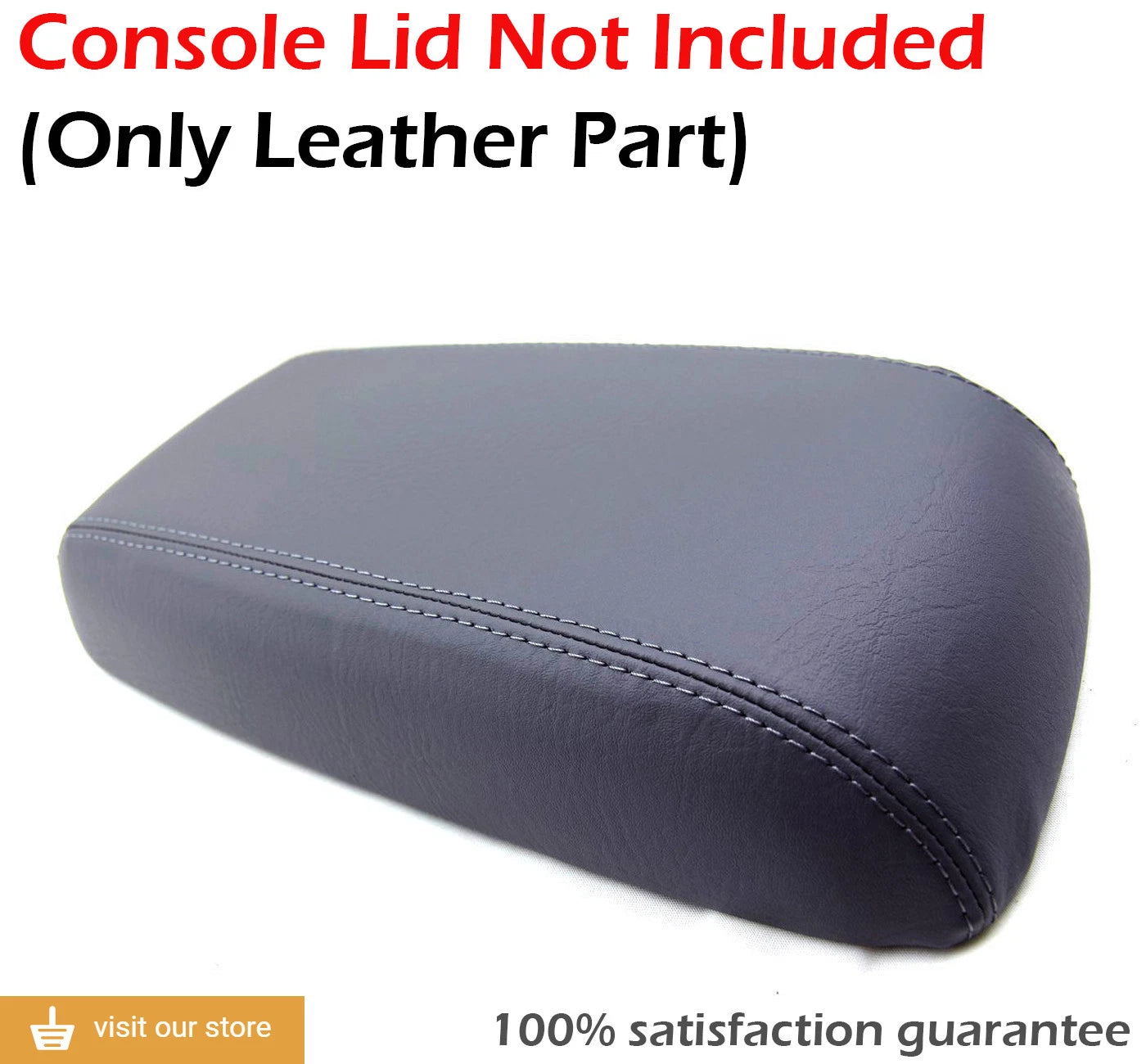 Center Console Armrest Cover for Ford Escape (2005–2007) Gray Leather