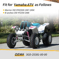 Rear Axle Shaft with Wheel Hub Nuts for Yamaha Warrior 350 YFM350X (1987–2004)