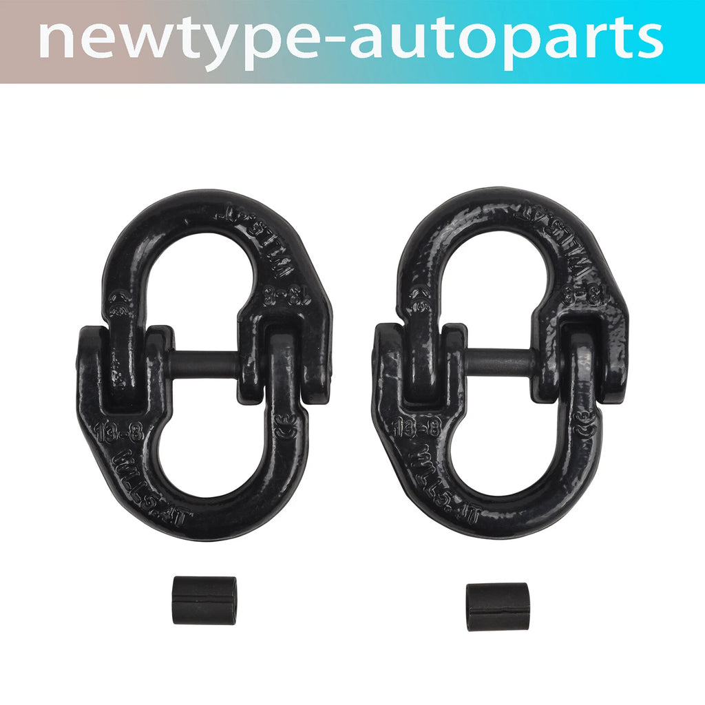 2X 1/2" Tow Hitch Hammer Lock Chain Connector Coupling Link 12000lbs