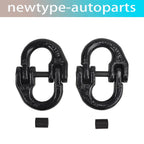 2X 1/2" Tow Hitch Hammer Lock Chain Connector Coupling Link 12000lbs