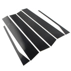 6X Glossy Black Pillar Post Door Trim for VW Jetta Sedan (2006–2010)