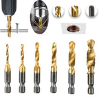 6pcs Thread Tap Set M3 M5 M6 M8 M10 for Various Materials