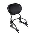 12" Black Backrest Sissy Bar & Leather Pad for Indian Chief Dark Horse (2016–2018)