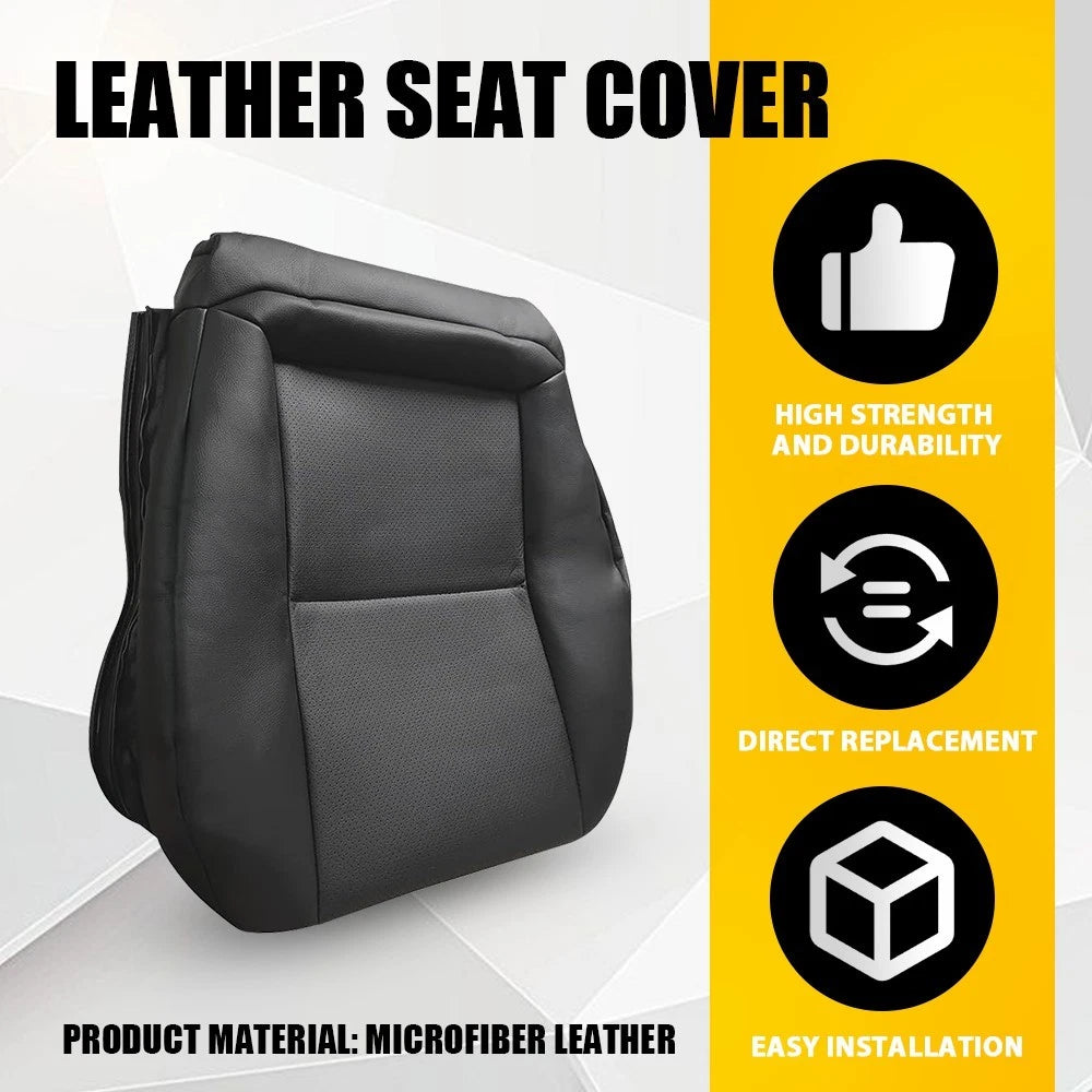 Leather Seat Cover for Mercedes Benz C300 350 (2008–2014) - Black