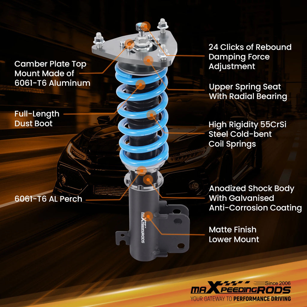 Coilovers Lowering Kit for Subaru Forester (2014-2018) 24 Way Damper