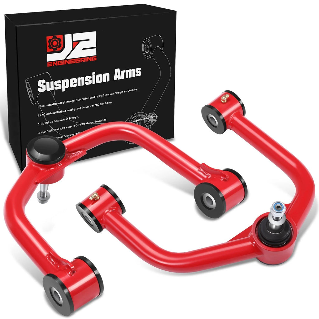 J2 Red Front Upper Control Arms for QX56 QX80 Armada Titan (2004–2024)
