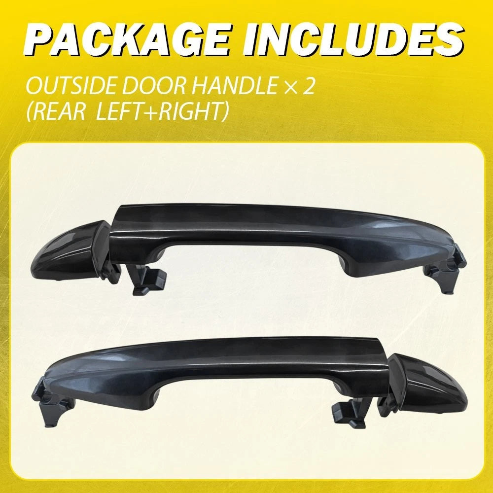 Set of 2 Rear Exterior Door Handles 61160FJ100 for Toyota Venza (2009–2015)
