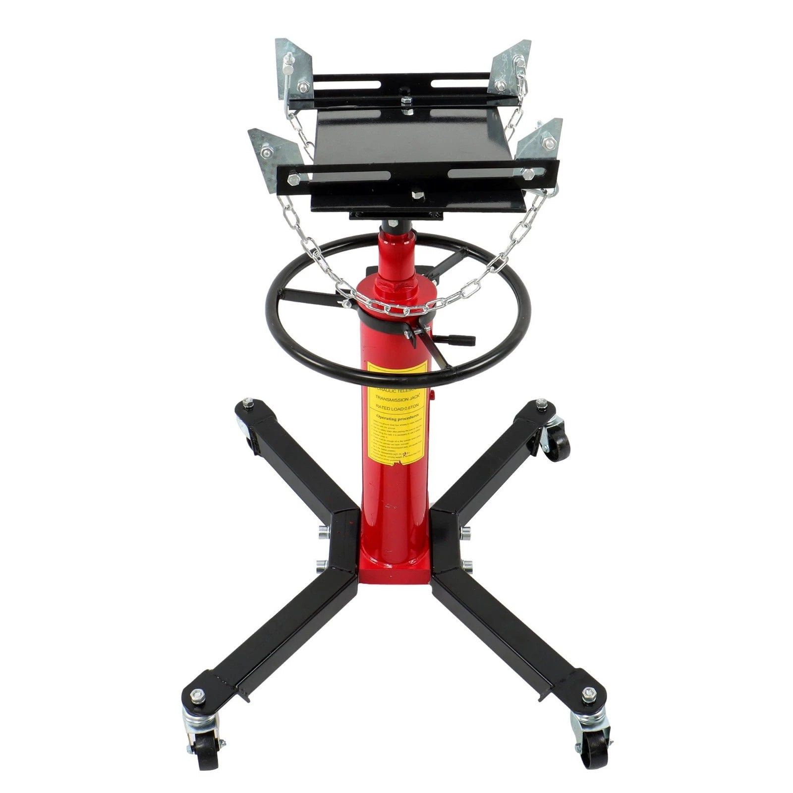 2 Stage Hydraulic Transmission Jack for Universal Use (360° Swivel Wheel)