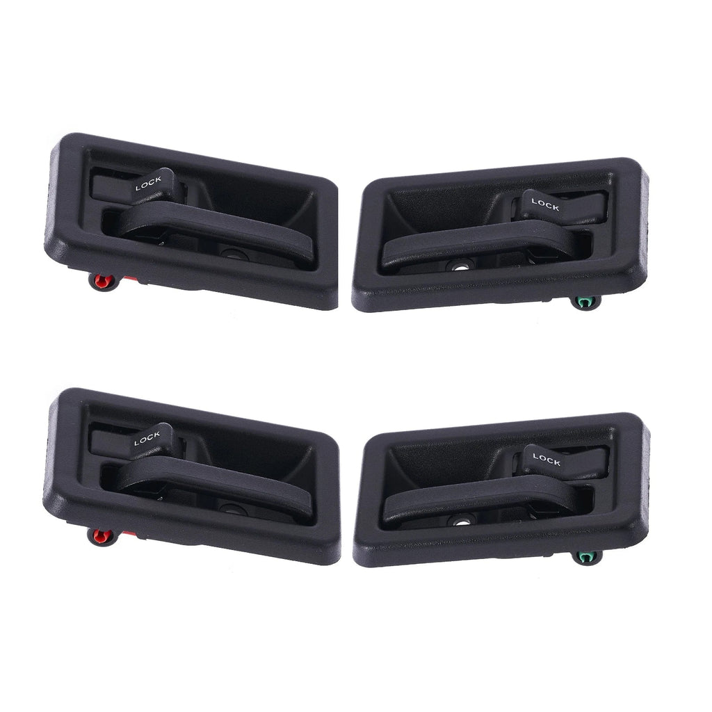 Inner Door Handle 4pcs Textured Black for Jeep Wrangler TJ (1997–2006)