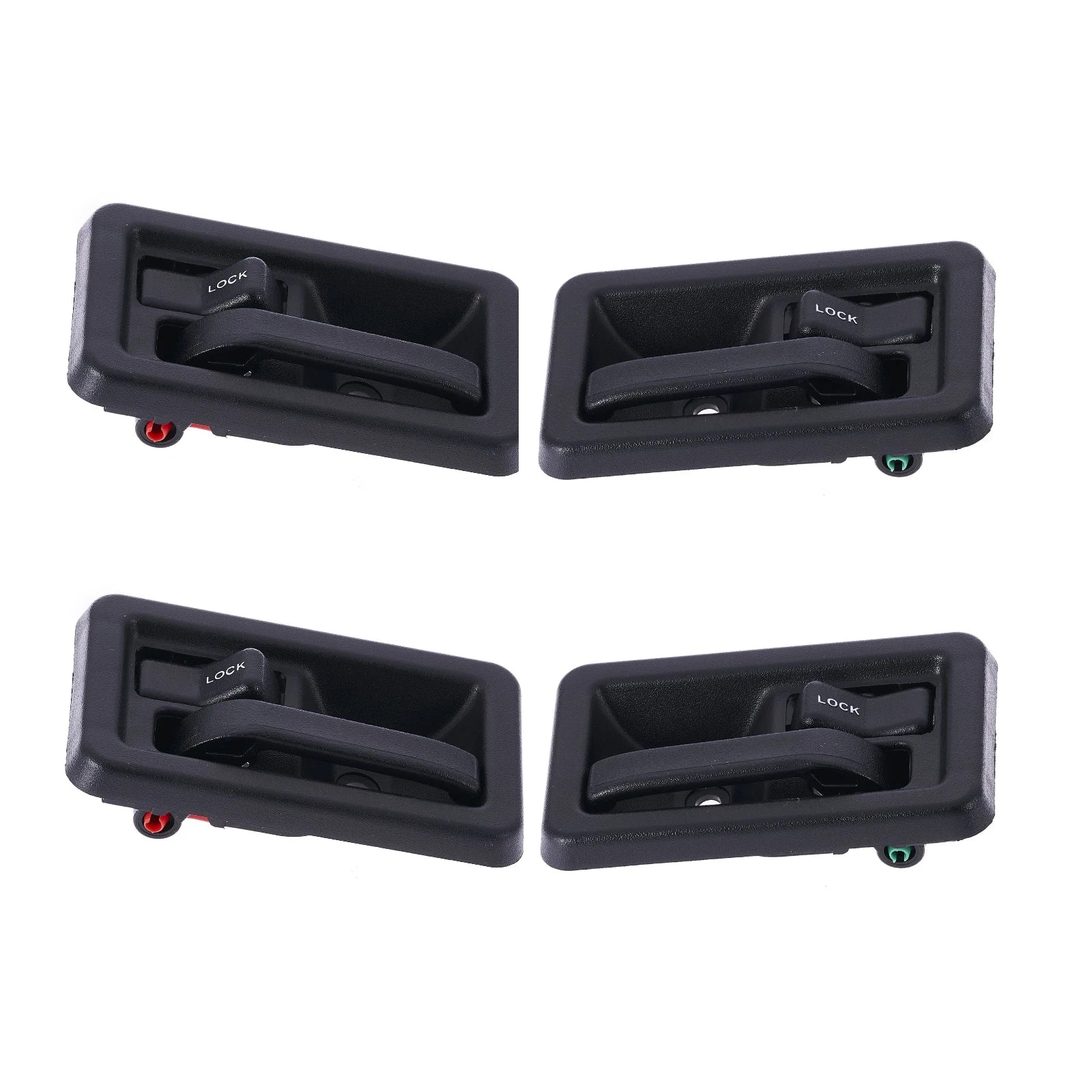 Inner Door Handle 4pcs Textured Black for Jeep Wrangler TJ (1997–2006)