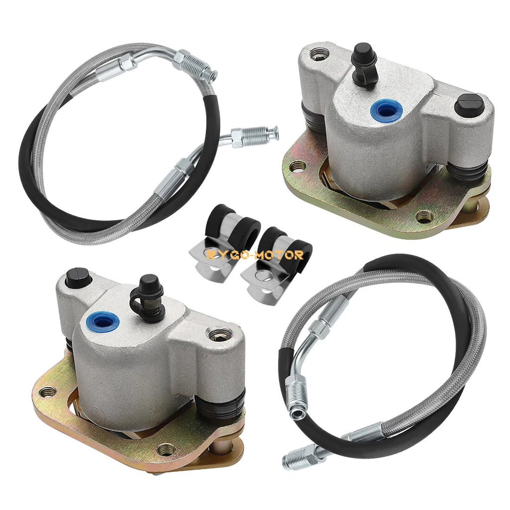 Front Brake Calipers & Hose Lines for Polaris Xpress 300 400 Xplorer 1996–1999