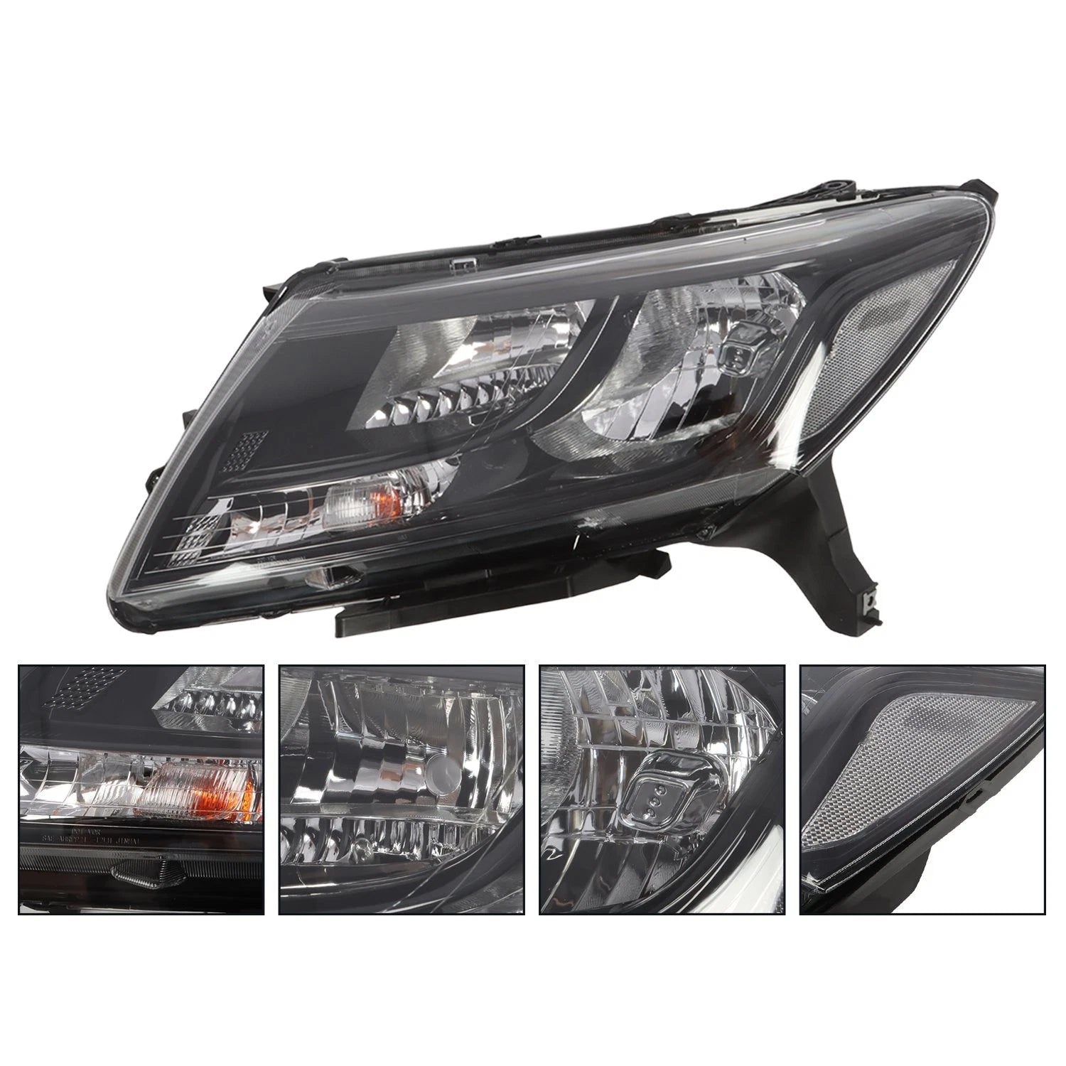Black Headlights for Nissan Pathfinder (2013–2016) Driver & Passenger Side