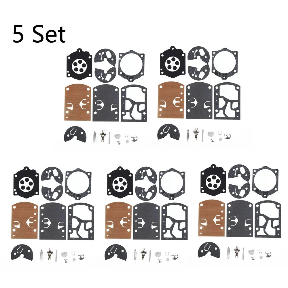 Set of 5 Carburetor Repair Kits for Homelite 650 750 Chainsaw (K10-WB)