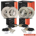Set of 4 Disc Brake Rotors & Ceramic Pads for Jeep Renegade (2015–2023)