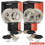 Set of 4 Disc Brake Rotors & Ceramic Pads for Jeep Renegade (2015–2023)