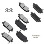 Front & Rear Brake Ceramic Pads for Hyundai Azera (2012–2016)