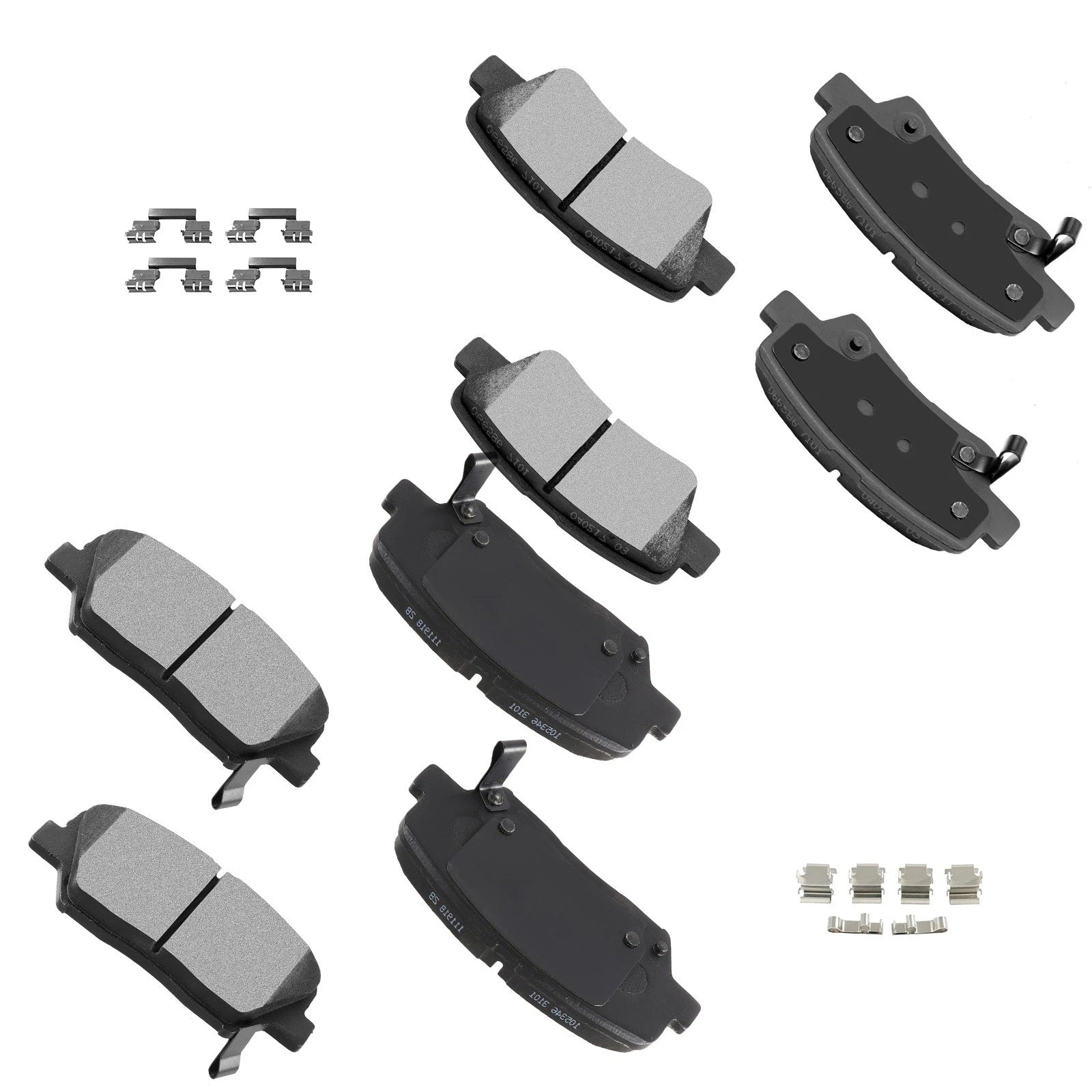 Front & Rear Brake Ceramic Pads for Hyundai Azera (2012–2016)