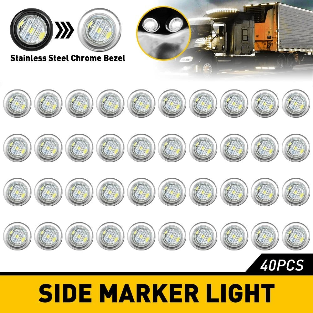 40X LED Marker Lights for Trailer Truck RV Clearance (Universal)