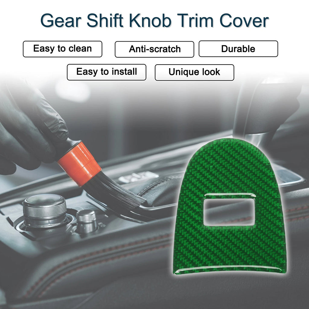 ABS Gear Shift Knob Cover Sticker for Chevrolet Corvette C6 Z06 (2005–2013) Green