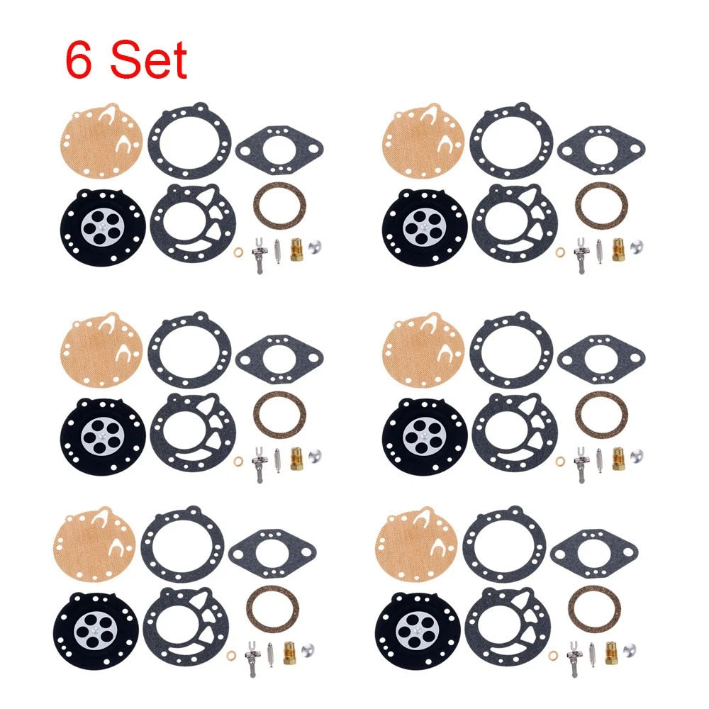 Set of 6 Carburetor Carb Kits RK-88HL for Tillotson Poulan Ryobi Stihl Lawnboy