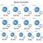 7 Strand Braided Steel Leader Line with Nylon Coating and Snap Connectors