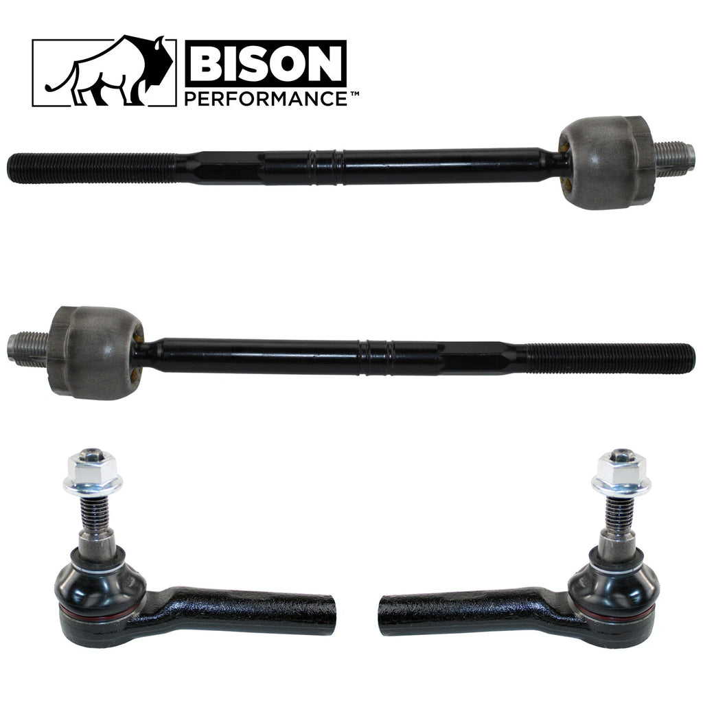 Set of 4 Inner & Outer Steering Tie Rod Ends for Ford Mercury