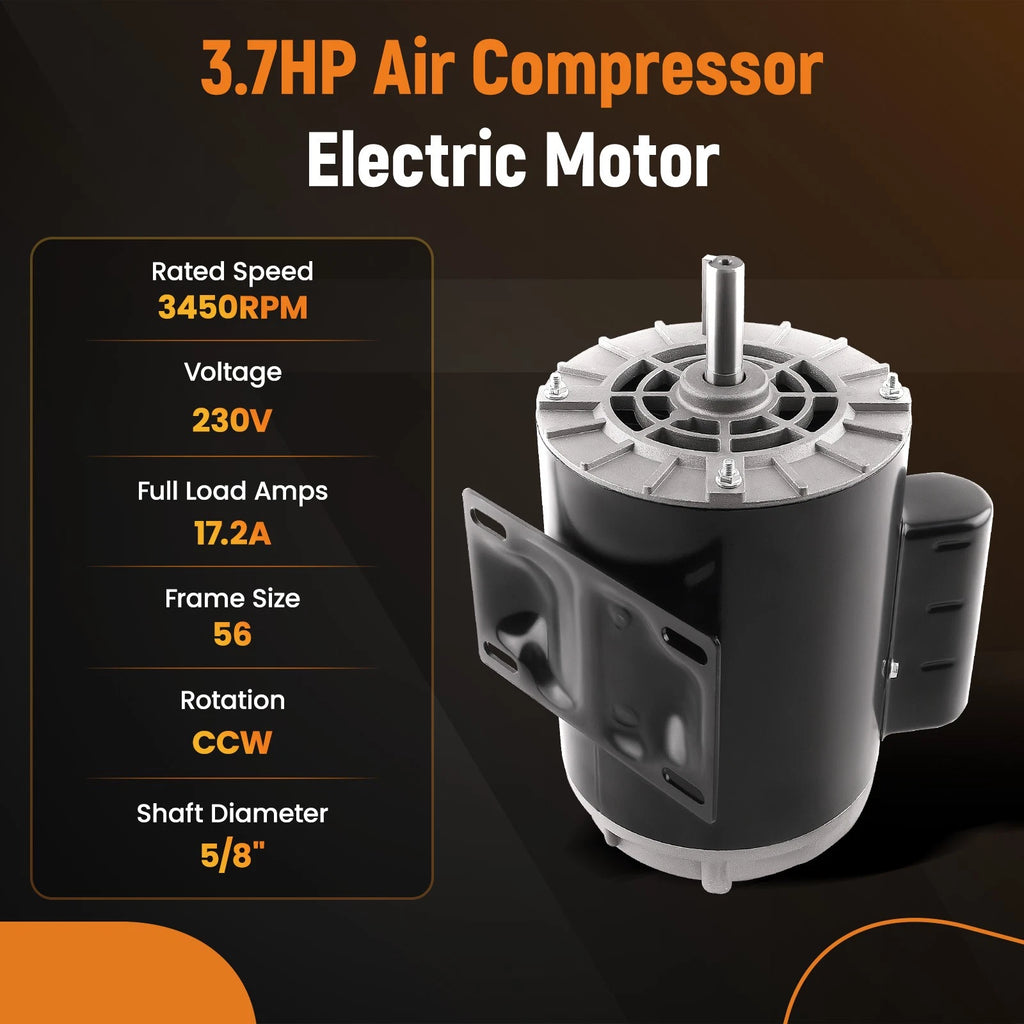 Air Compressor Electric Motor for Various Models (230V, 3.7HP)