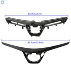 Front Upper Grille for Toyota Corolla SE XSE (2017-2019) Black Plastic