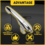 Chrome Outer Door Handle LH for Fiat 500 (2012–2019)
