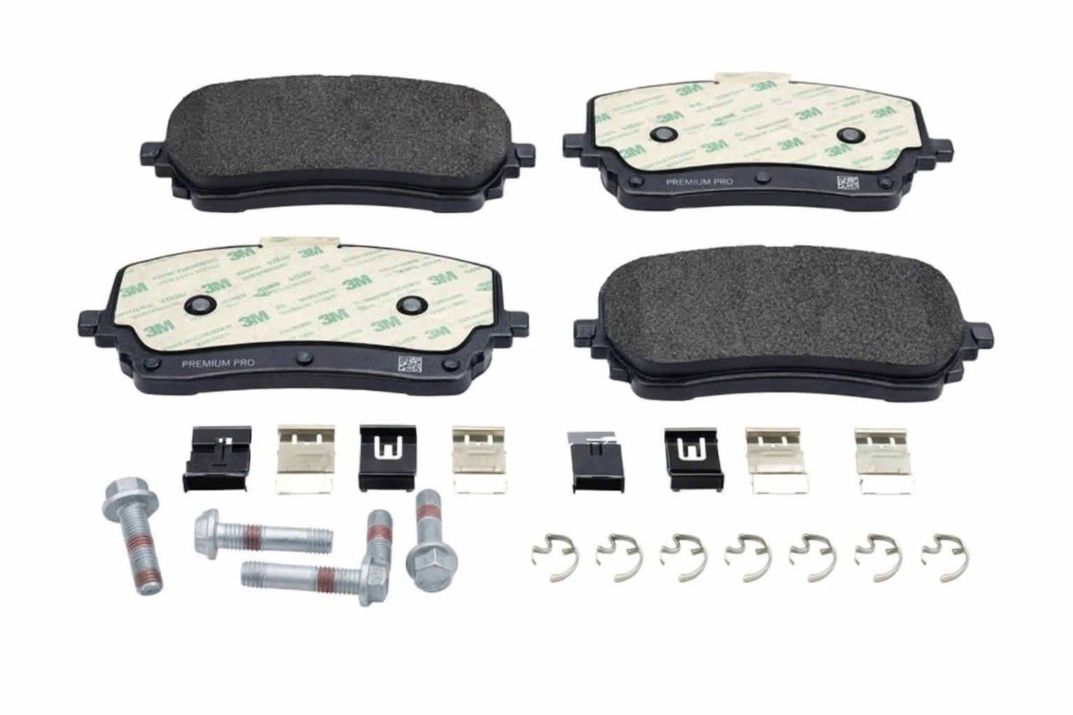 Set of 4 Front Disc Brake Pads for Mercedes-Benz GLE450, GLS450 (2016–2023) 0004206903
