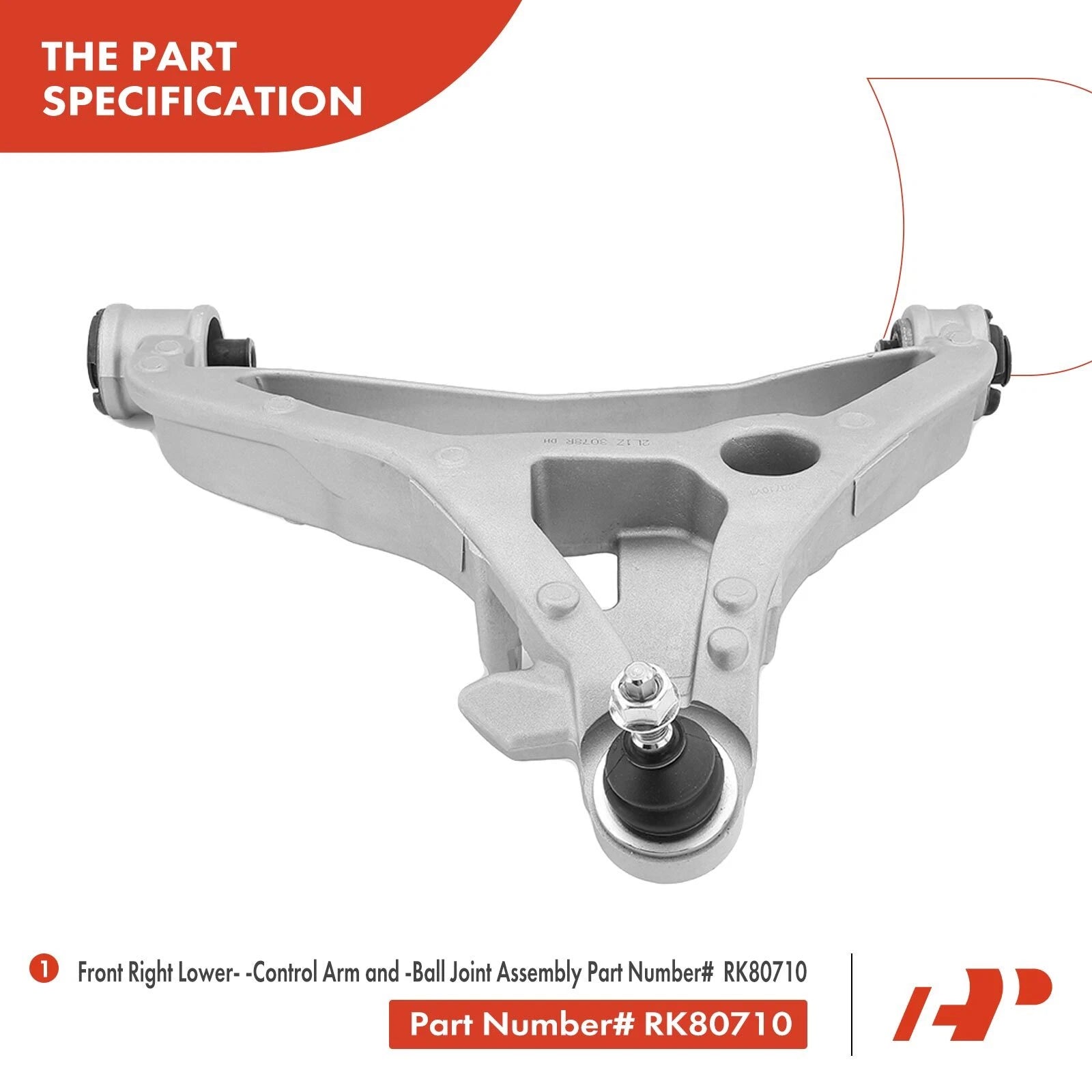 Front Right Lower Control Arm with Ball Joint for Ford Expedition