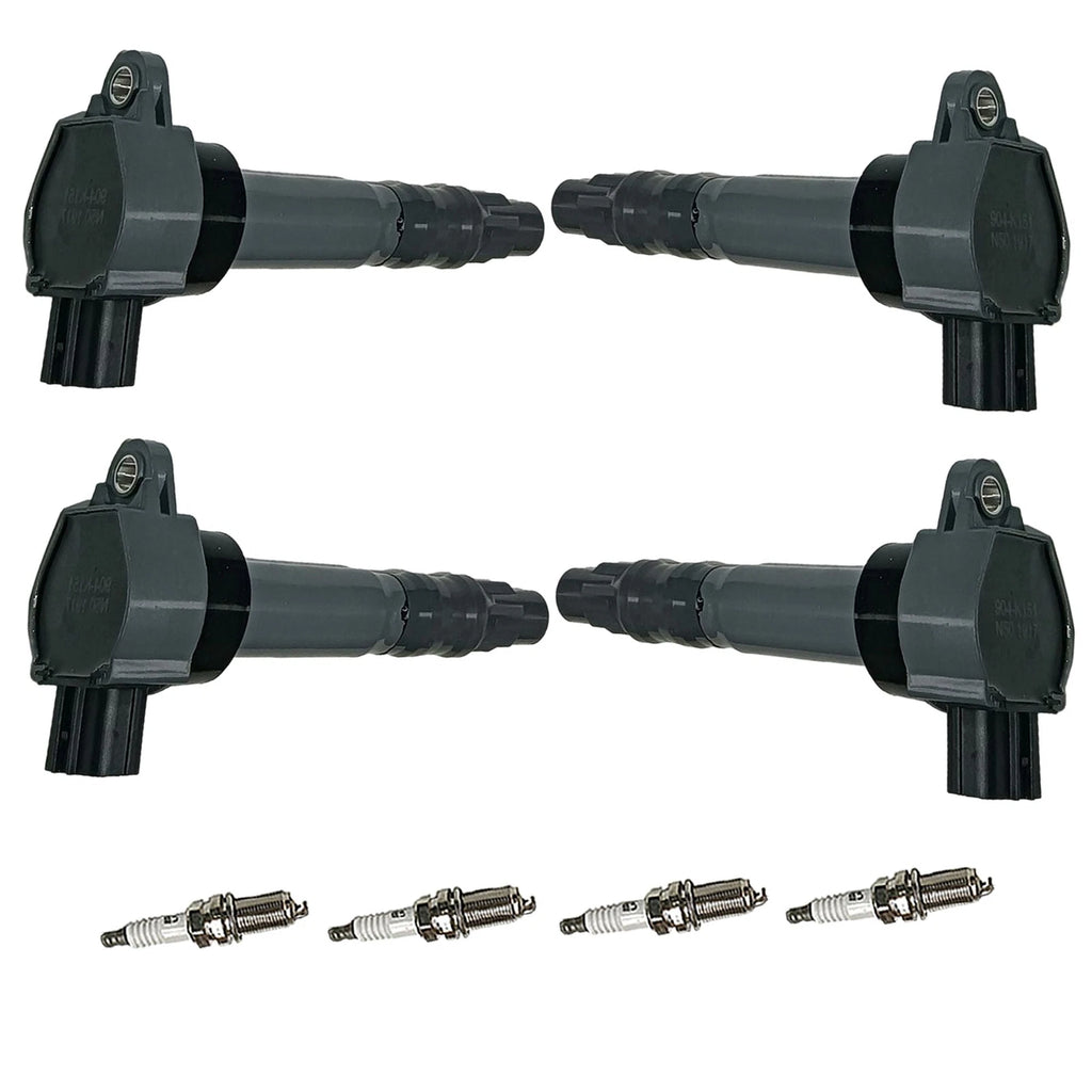 Set of 4 Ignition Coils & Spark Plugs for Mitsubishi Outlander (2003–2020)