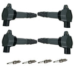Set of 4 Ignition Coils & Spark Plugs for Mitsubishi Outlander (2003–2020)