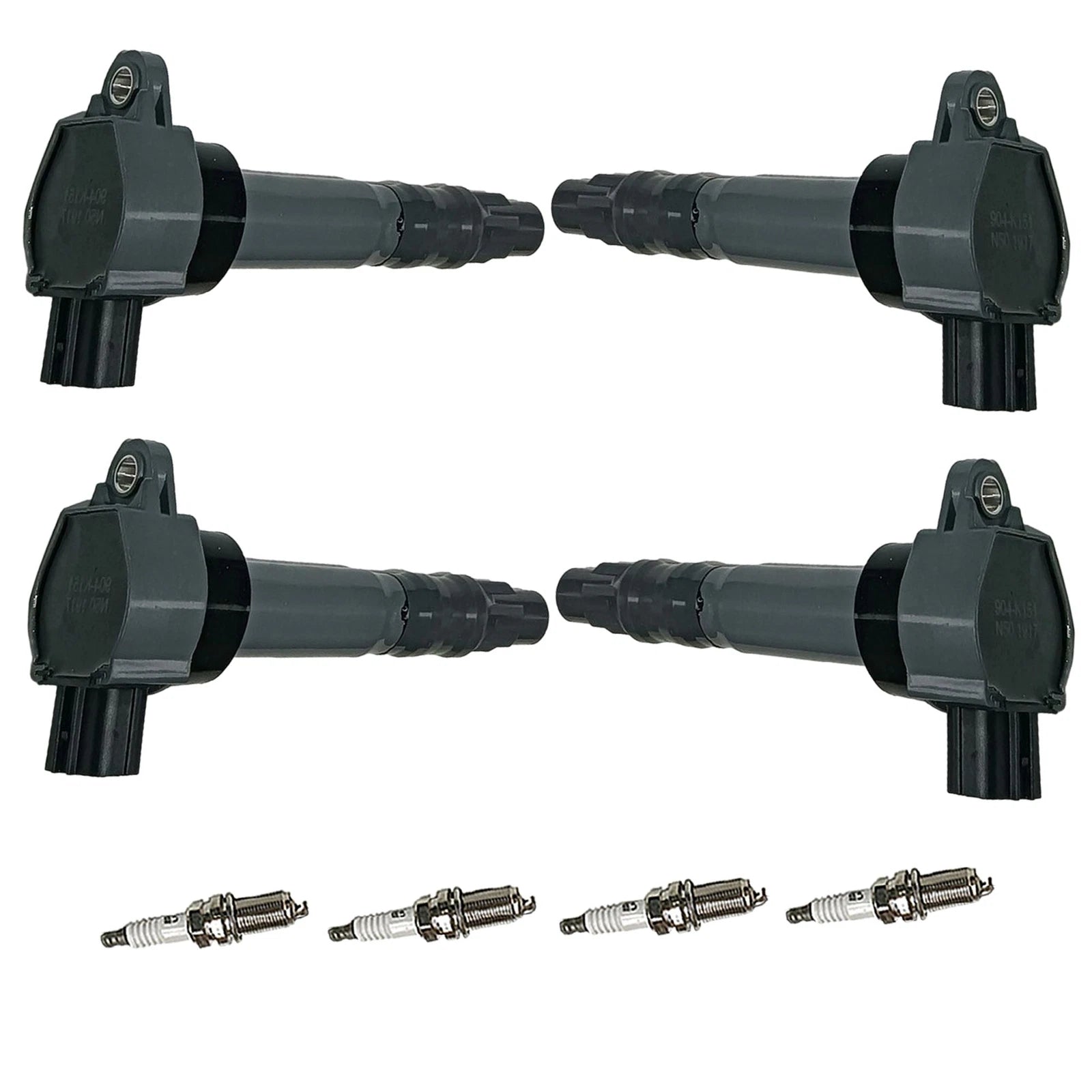 Set of 4 Ignition Coils & Spark Plugs for Mitsubishi Outlander (2003–2020)