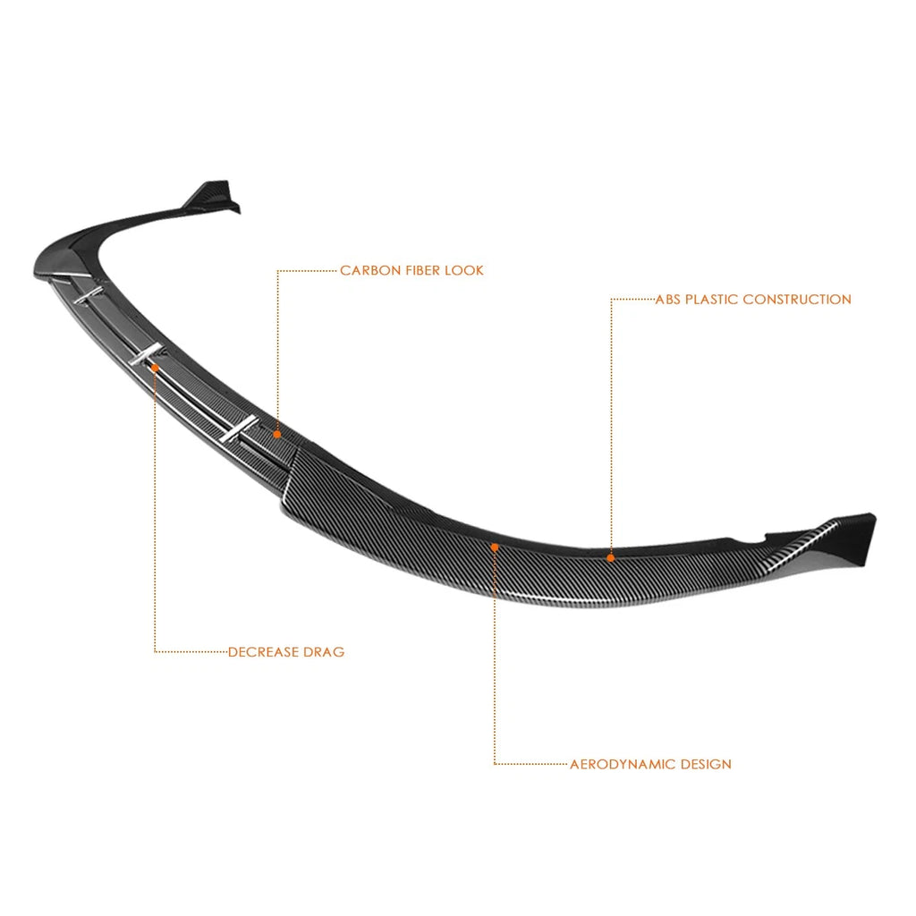 Carbon Look Front Bumper Body Kit Spoiler Lip for Kia Optima SX SXL (2016–2018)