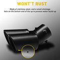 Dual Exhaust Pipe Tail Muffler Tip for Various Vehicles (Replace Kit)