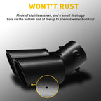 Dual Exhaust Pipe Tail Muffler Tip for Various Vehicles (Replace Kit)