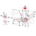 Cylinder Intermediate Shaft Belt for John Deere 6600 6620 7720 8820 (H113749)