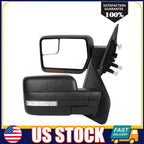 Power Heated Tow Mirrors with Puddle Light for Ford F150 (2004–2014)