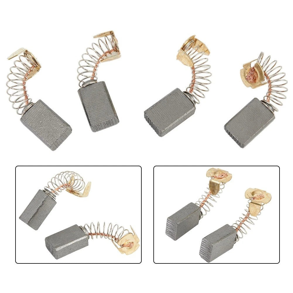 Set of 4 Carbon Brushes for Electric Drill Angle Grinder Motors 61017